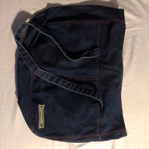 Ripcurl blue Jean textured large tote bag